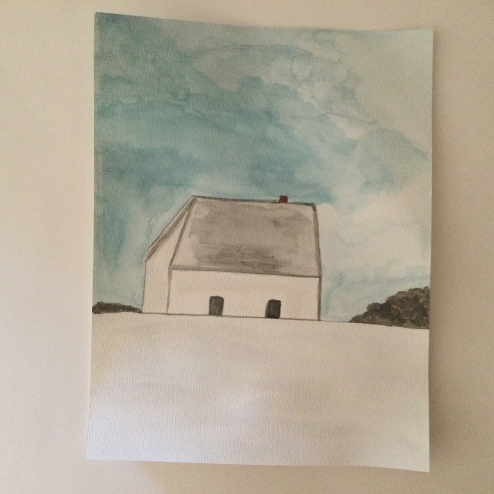 Winter Watercolor Painting